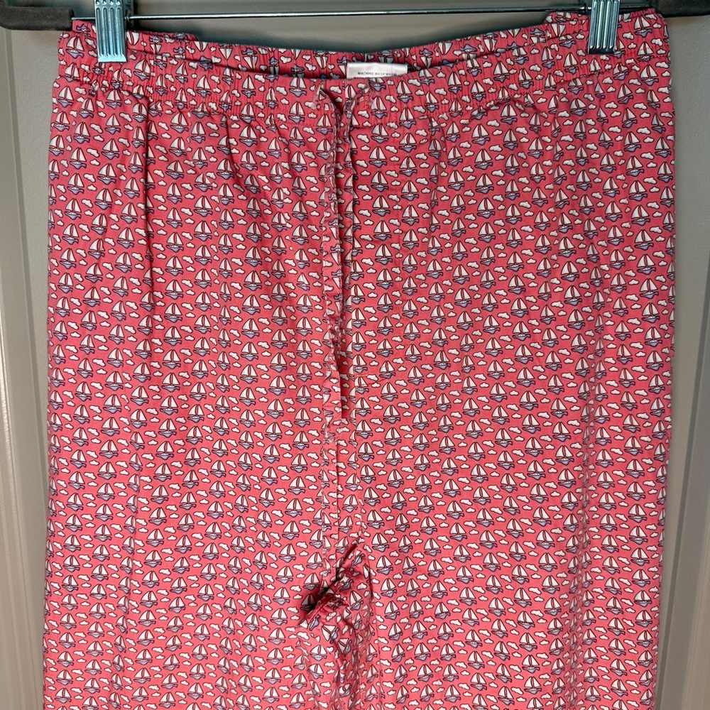 Vineyard Vines Pink Sailboat Cotton Lounge Pants XXL Coastal Pajama